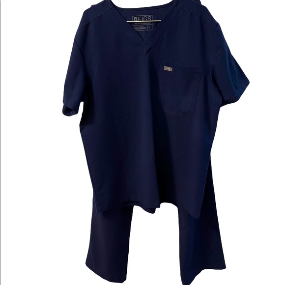 Figs Shirts Figs Technical Collection Navy Blue Scrub Set Poshmark